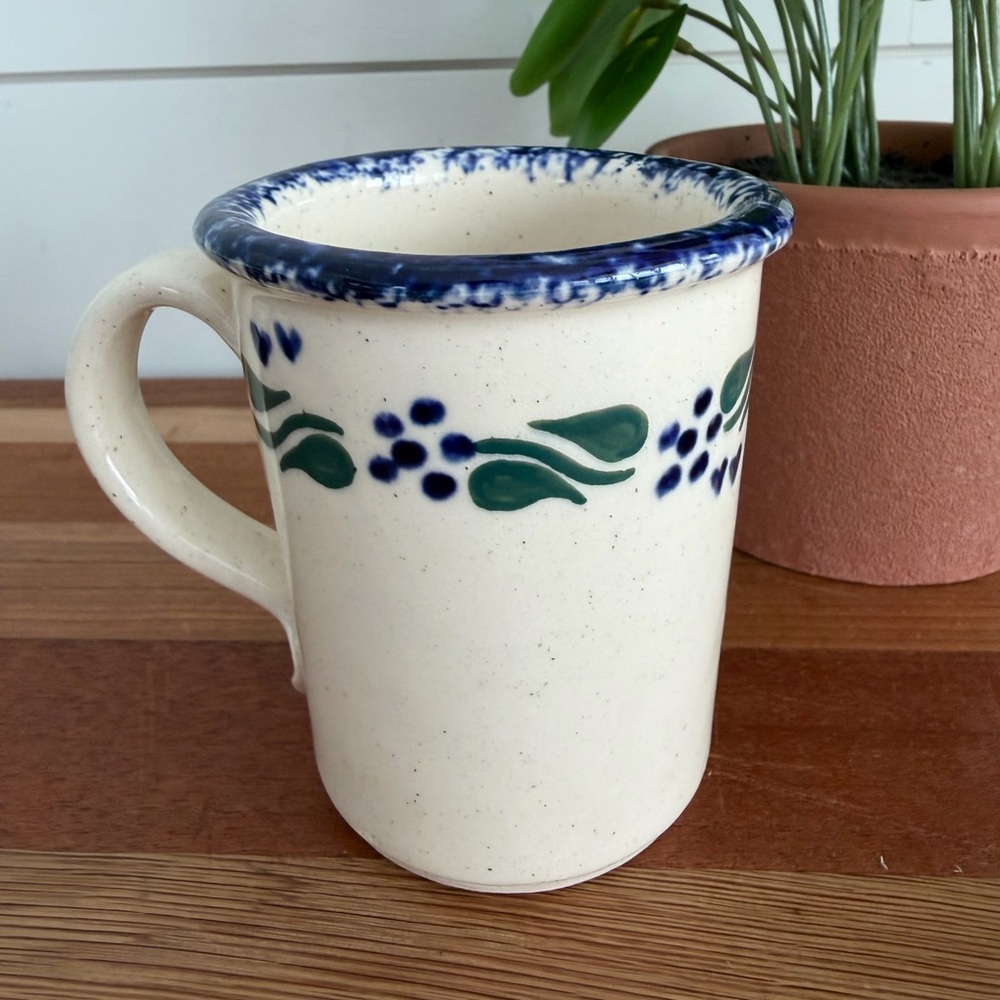 Three Rivers Pottery Coffee Mug Hearts & Flowers